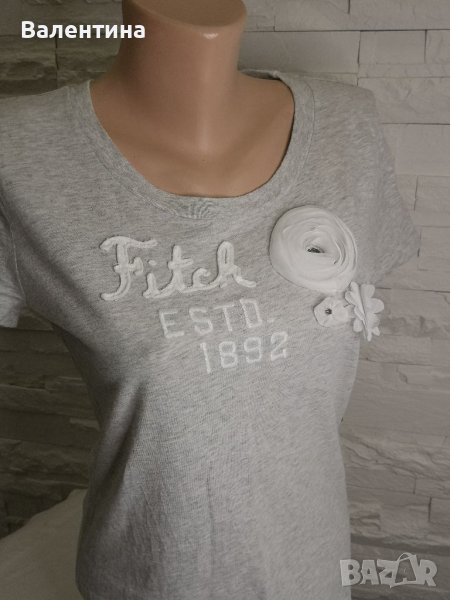 Разпродажба! Abercrombie & Fitch маркова дамска тениска, L, снимка 1