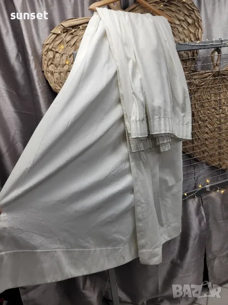 бяло плътно  перде 350 / 193 с перделик( може и за тръба), снимка 1