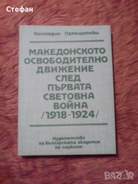 Костадин Палешутски, Македонското освободително движение след Първата световна война (1918-1924), снимка 1