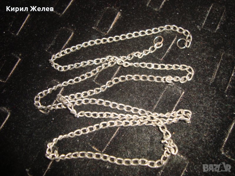 ПОСРЕБРЕНА СТОМАНЕНА ВЕРИЖКА КЮСТЕК за ДЖОБЕН ЧАСОВНИК СИНДЖИРЧЕ 20749, снимка 1