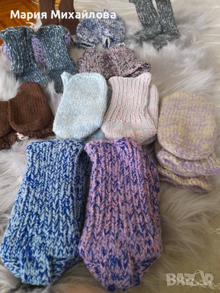 Ръчно изработени детски терлици и чорапи, снимка 1