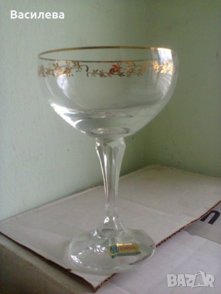 Чаши за шампанско " Бохемия"- 6 бр., снимка 1