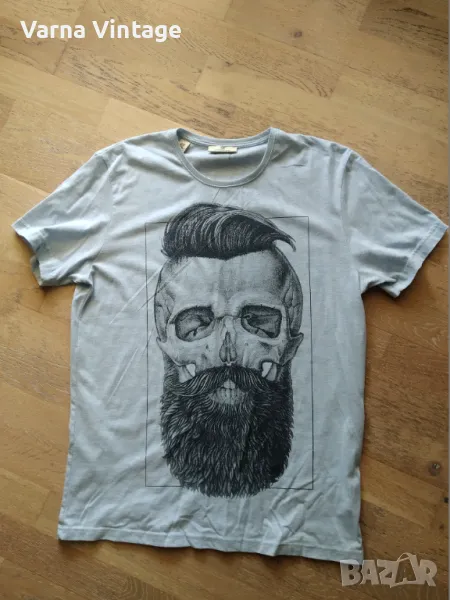 Тениска Череп с брада. размер L. SCOTCH & SODA. Турция., снимка 1