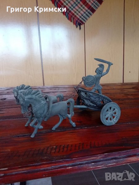 Медна гръцка колесница от Акропула 1936г. , снимка 1