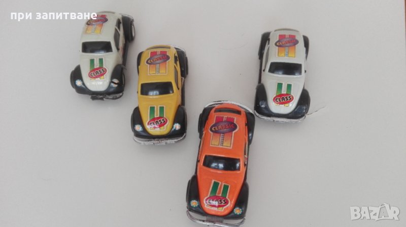 Винтидж пластмасови vw колички Фолксваген бийтъл, 12 см., снимка 1