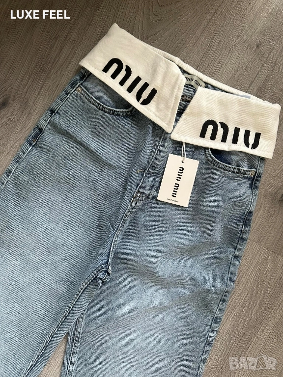 Дамски Дънки - L 😍MIU MIU , снимка 1