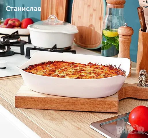 Тава за печене Luminarc Smart Cuisine P4027 34х25x7см,1 бр., бяло, снимка 2 - Прибори за хранене, готвене и сервиране - 49291581