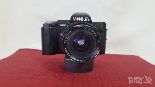 Minolta 7000AF + Maginon AF 28-70/3.5-4.5 HQC, снимка 1 - Фотоапарати - 44906807