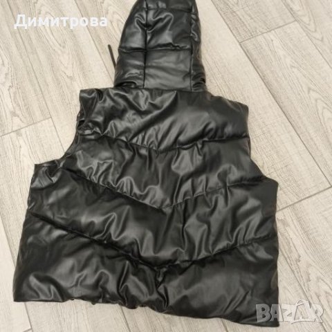 Грейка от изкуствена кожа Zara, снимка 3 - Елеци - 38389123