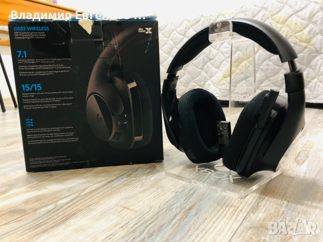 Logitech g533 wireless gaming headset / Безжични гейминг слушалки, снимка 2 - Слушалки и портативни колонки - 51018138