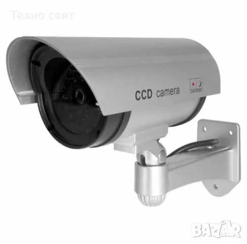 Фалшива-бутафорна охранителна камера за видеонаблюдение Dummy camera, снимка 3 - IP камери - 48917942