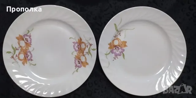  Релефни чинии"Лилии"- 6бр. , снимка 5 - Чинии - 48521390