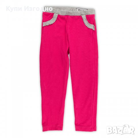 Малиново червен клин със сив акцент за момиче 6-7г памучно клинце за момиченце