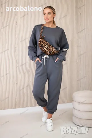 Дамски суичър комплект от вискоза + панталон, 17цвята , снимка 8 - Комплекти - 48605911