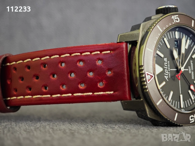 ЛИКВИДАЦИЯ!!! ALPINA Seastrong Diver GMT, снимка 6 - Мъжки - 53453550