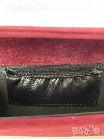Дамска чанта портфейл(кадифе) , снимка 4 - Портфейли, портмонета - 49004608