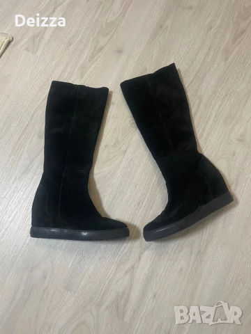 Дамски ботуши естествен велур