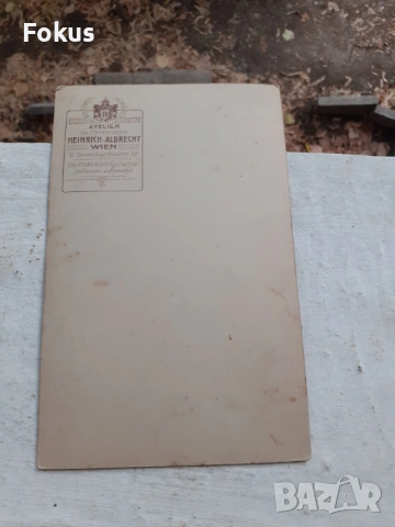 Стара снимка Австрия - дебел картон - мъже, снимка 4 - Антикварни и старинни предмети - 53306948