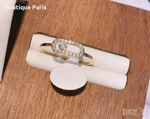 Messika пръстен с мойсанити, снимка 2 - Пръстени - 50146856