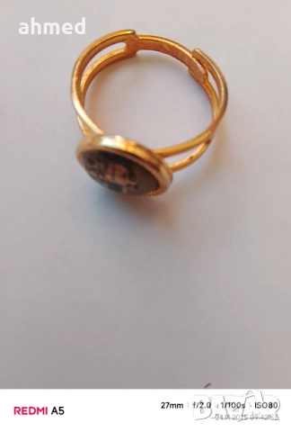 Позлатани престъпни и обици, снимка 5 - Пръстени - 52519761