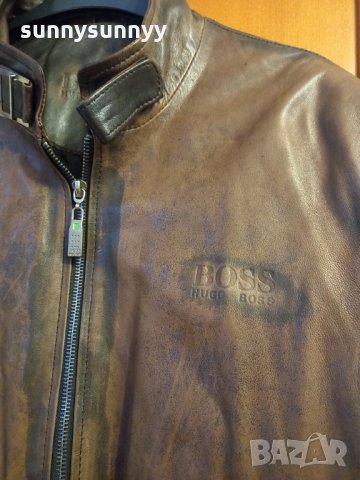 BOSS ЕСТЕСТВЕНА кожа  яке 