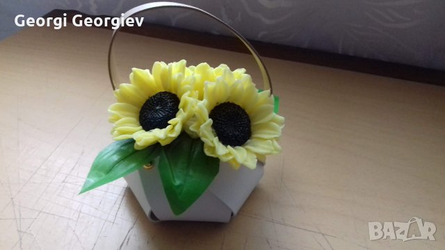 цветя от глицеринов сапун, снимка 4 - Стайни растения - 35563929