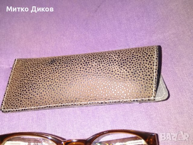 Очила с диоптер +2,5 маркови на Кони с кожено калъвче унисекс, снимка 3 - Слънчеви и диоптрични очила - 40487523