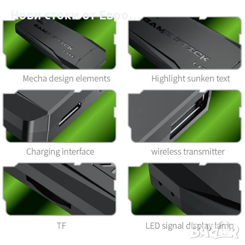 Game stick конзола с над 20000 вградени игри, Chigoods, 2 безжични контролера, снимка 5 - Игри за PC - 50953130