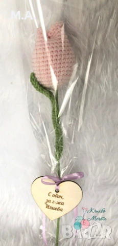 Ръчно изработени цветя за 8-ми Март, снимка 5 - Декорация за дома - 53275135