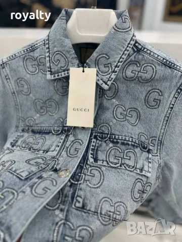 Gucci дамско деним късо яке 