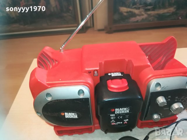 black & decker radio+battery pack+battery charger 0705210922, снимка 4 - Радиокасетофони, транзистори - 32786917