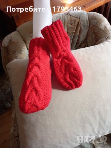 Ръчно плетени дамски чорапи размер 39, снимка 1