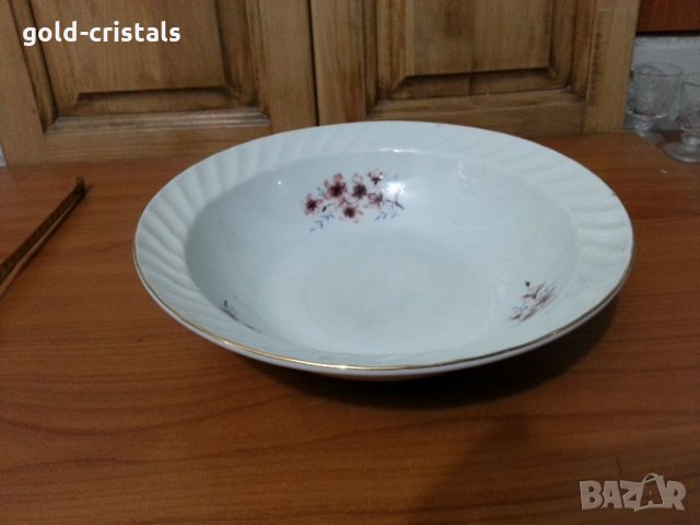 Стар български порцелан купа , снимка 2 - Антикварни и старинни предмети - 35031427