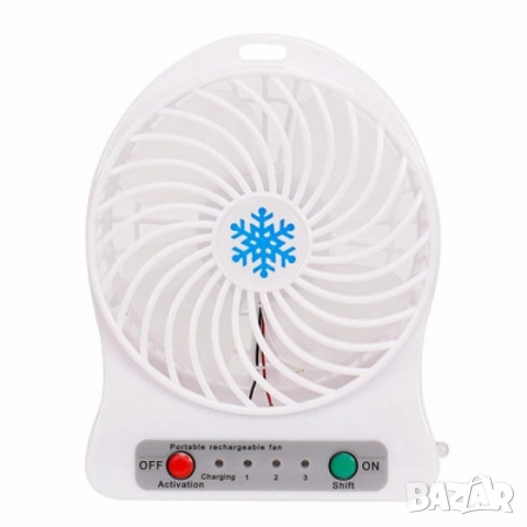 Преносим мини вентилатор за дом или офис, с USB Зареждане, снимка 4 - Друга електроника - 52125811