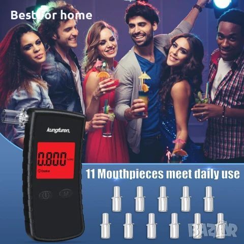  Алкотестер, полицейски точен алкохолен тестер, снимка 4 - Друга електроника - 50571165