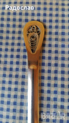 стар руски черпак , снимка 4 - Прибори за хранене, готвене и сервиране - 43829456