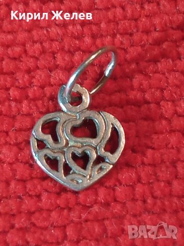 СЪРЦЕВИДНО СРЕБЪРНО РОМАНТИЧНО АЖУРНО АРТ МЕДАЛЬОНЧЕ СРЕБРО 925 ФЕШЪН ПЕНДАНТ 38286, снимка 3 - Колиета, медальони, синджири - 40938964