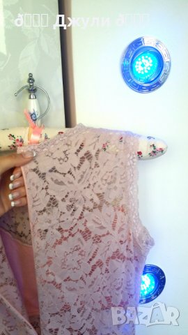 Секси рокля от брюкселска дантела в цвят пепел от рози 🌸 🌸 🌸 , снимка 2 - Рокли - 28569730