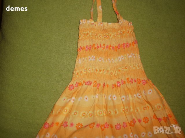  Детска рокля с презрамки за момиченце размер 92,, снимка 3 - Детски рокли и поли - 33434673