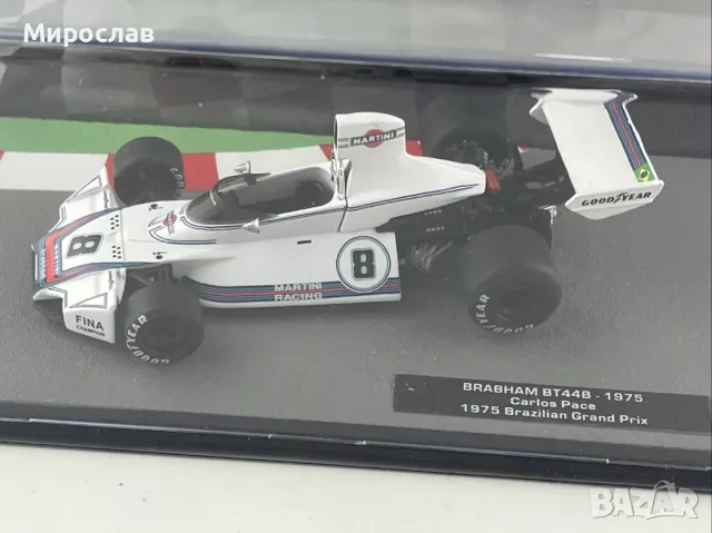 1:43 ATLAS BRABHAM BT44B- 1975 Carlos Pace БОЛИД ФОРМУЛА