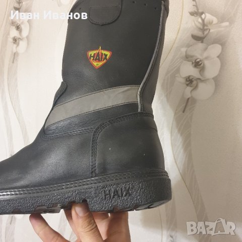 Пожарникарски/работни предпазни обувки  ботуши Haix  Gore Tex номер  39 , снимка 2 - Мъжки ботуши - 31765228