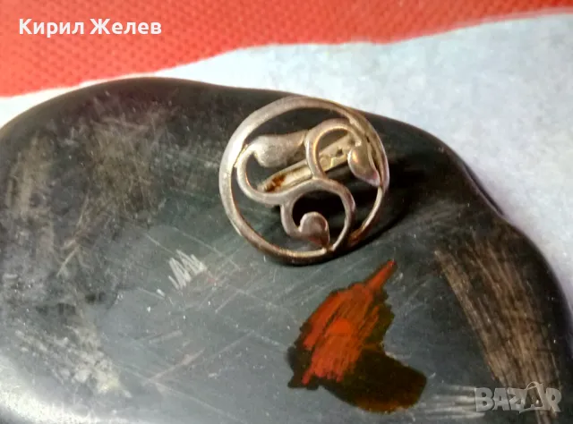 Стара АНГЛИЙСКА СРЕБЪРНА ОБЕЦА СРЕБРО ВИСОКА ПРОБА ФИНА АЖУРНА РЪЧНА ИЗРАБОТКА 48233, снимка 4 - Антикварни и старинни предмети - 48901639