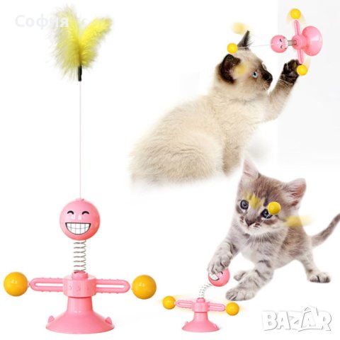 Забавна и възпитателна въртяща се играчка за котки, снимка 2 - За котки - 42995172