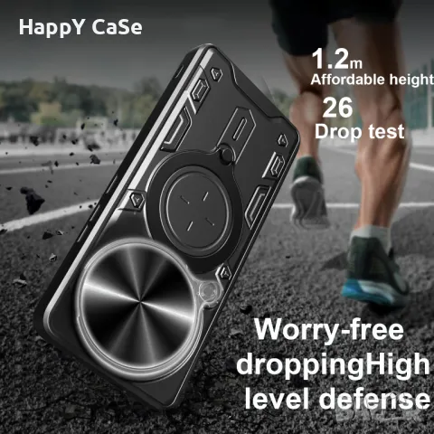 Realme 14 Pro+ / 14X / C75 / GIANT RING Удароустойчив кейс гръб калъф с пръстен, снимка 8 - Калъфи, кейсове - 49606155