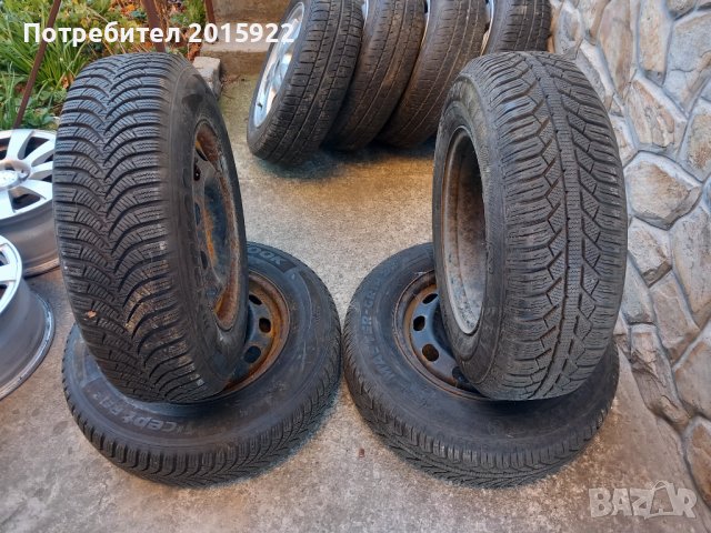 Зимни гуми 14цола 175/80/14-Semperit+Hankook , снимка 2 - Гуми и джанти - 43079282
