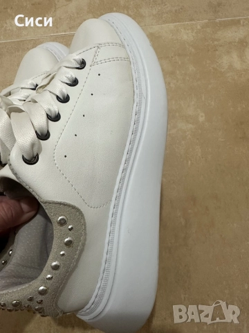 Естествена кожа бели 37, снимка 4 - Маратонки - 52991180