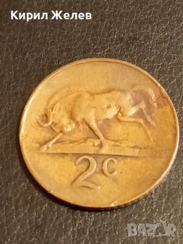 Стара монета 2 цента 1965г. Южна Африка за КОЛЕКЦИЯ ДЕКОРАЦИЯ 41216