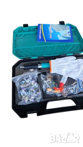 Професионален мини пистолет за пирони KraftRoyal коплект с пирони, снимка 3 - Други инструменти - 50961046