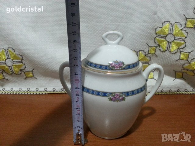 Френски порцелан лимож захарница , снимка 5 - Антикварни и старинни предмети - 43689677