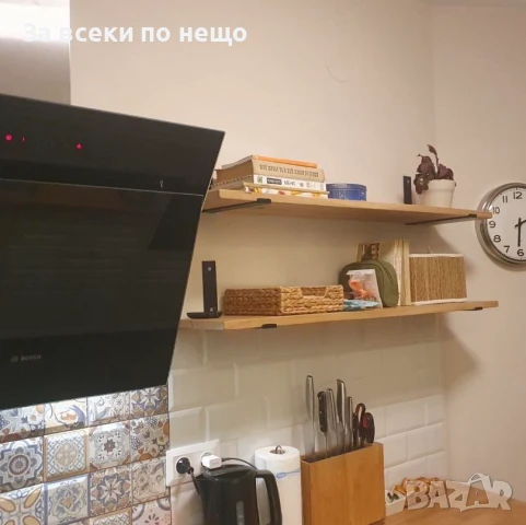 Ръчна Изработка На Дъбови Рафтове В Комплект С Рафтоносачи, снимка 4 - Етажерки - 50481980